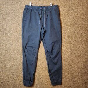 Empyre Creager Men Stretch Elastic Waist Gray Jogger Pants Large Tapered Comfort